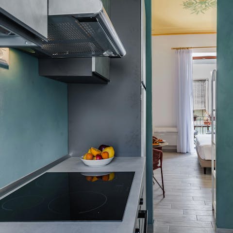 Cook some Sicilian cuisine in the kitchen