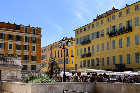 Soak up Cours Saleya's dazzling flower and fresh produce market in Nice