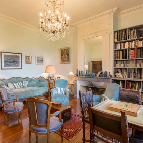 Cosy up with a book in the library