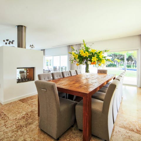 Book a private chef for a celebratory meal