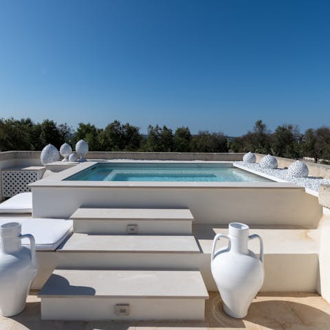 Soak up the sun from the rooftop whirlpool