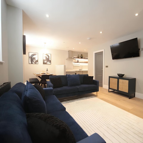 Sink into the comfy sofa after a day spent exploring