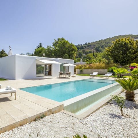 Spend your day lounging by the pool and taking refreshing dips