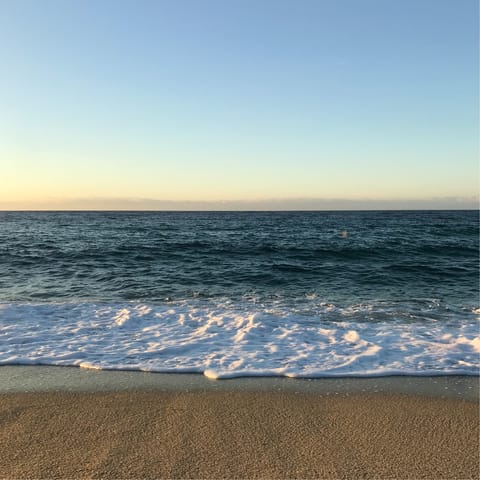 Stroll to the sand in two minutes, with three cove beaches to choose from