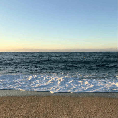 Stroll to the sand in two minutes, with three cove beaches to choose from
