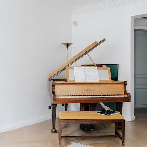 Play your favourite tunes on the piano or... the Bose system