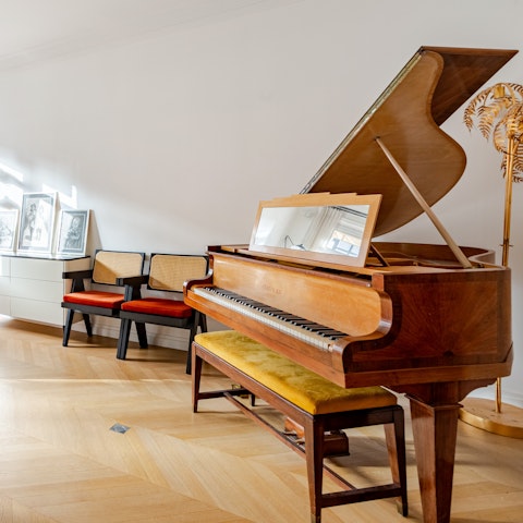 Play your favourite tunes on the piano or... the Bose system