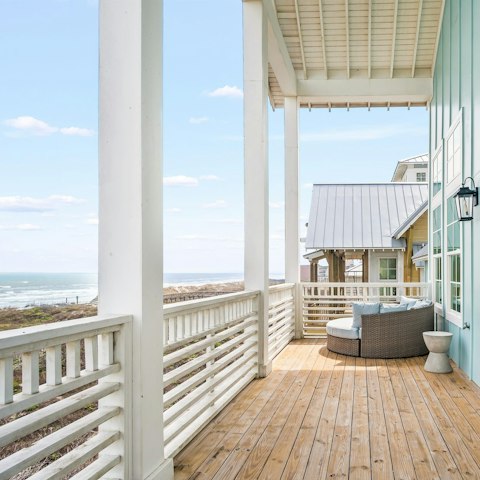 Catch sunrise and sunset over the ocean from the terrace