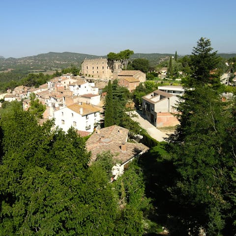 Immerse yourself in the magic of a 19th–century Catalan estate – the village is a short walk away