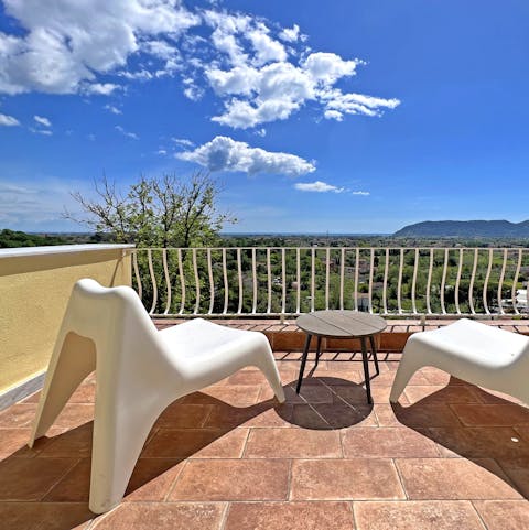 Relax with an aperitif out under the sun