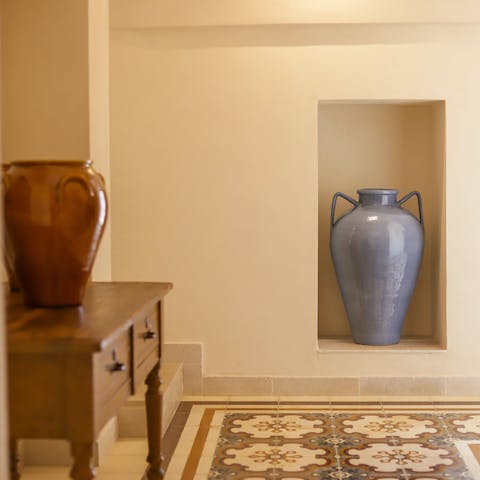 Admire the stunning terracotta pottery that brings endless authentically Italian charm to the home