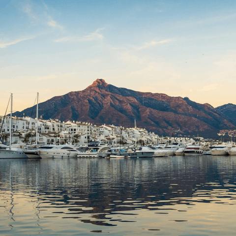 Explore the glamorous coastline of Marbella