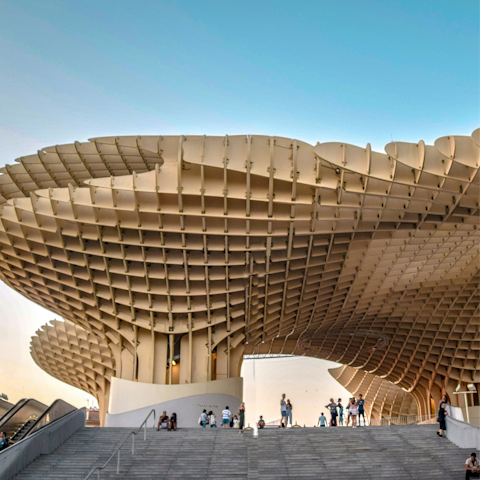 See the famous Setas de Sevilla, a short walk away