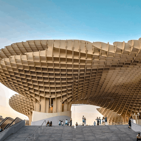 See the famous Setas de Sevilla, a short walk away