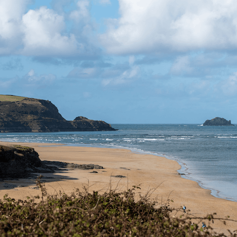 Visit some stunning beaches along Trevose Head in Cornwall