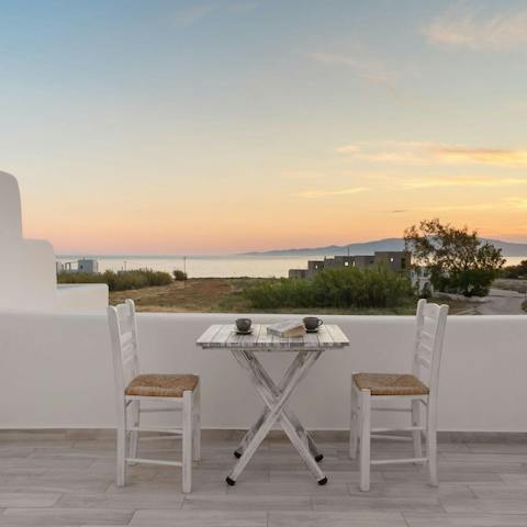 Find the perfect spot for sunset drinks on the balcony