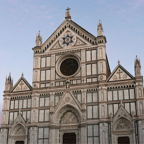 Stay in Santa Croce, a ten-minute walk from the pretty basilica