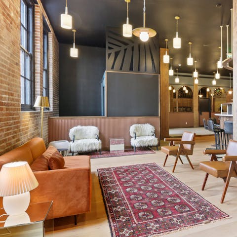 Unwind in your building's lounge area