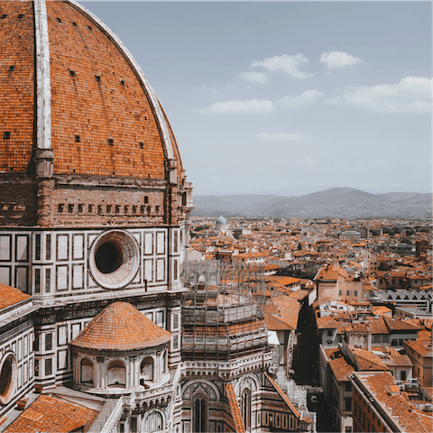 Take a day trip to historic Florence, an hour's drive from home