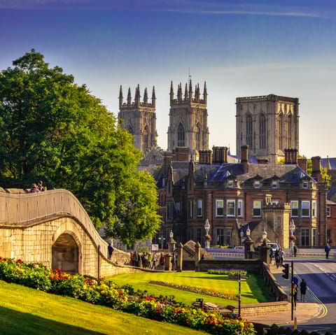 Stay in the centre of York, walking distance from the town's main attractions