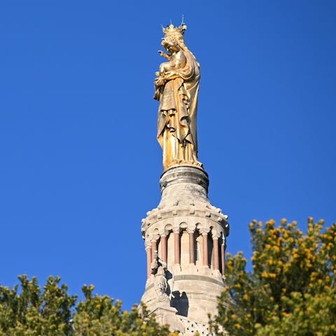 Sight-see at the city's best-known symbol, the Notre-Dame de la Garde