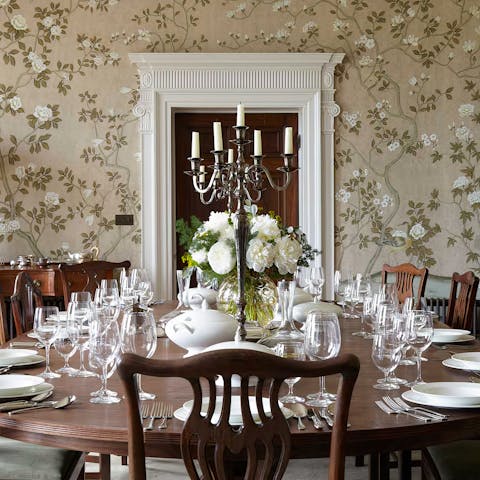 Enjoy communal meals with everyone in the dining room