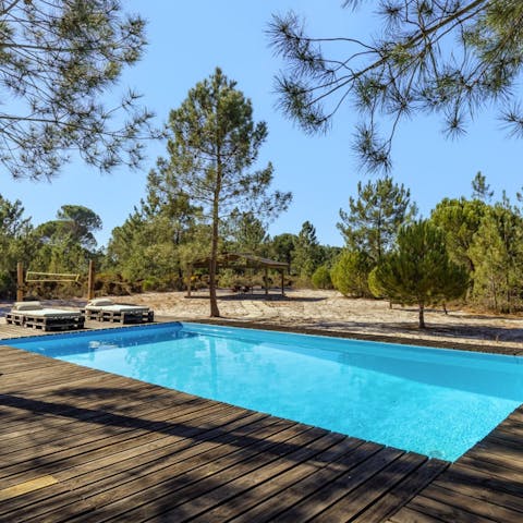 Spend lazy days relaxing by the pool, listening to the sounds of the forest, before taking a dip in the waters