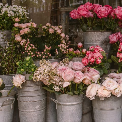 Pick up some flowers at the markets on La Rambla a five-minute stroll from this home