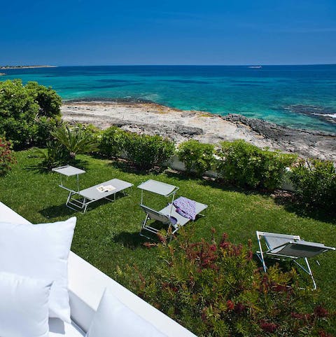 Lounge on the lawn, only interrupting your downtime for refreshing dips