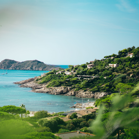 Swim in the sea – Plage des Canoubiers is a ten-minute walk away