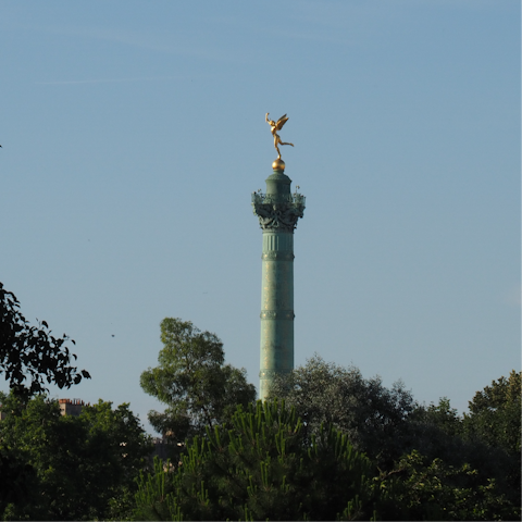 Have a stroll around the Place de la Bastille – it’s in walking distance