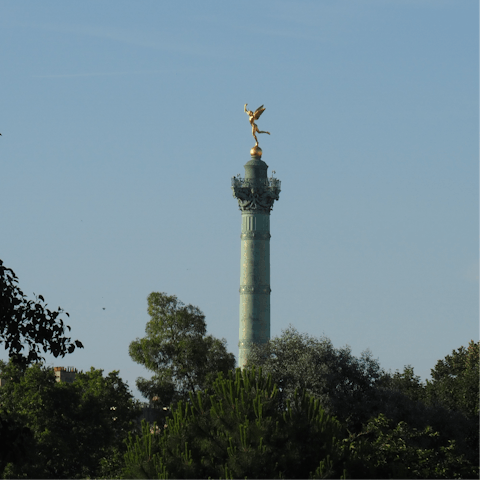 Have a stroll around the Place de la Bastille – it’s in walking distance