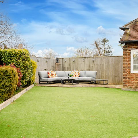 Light up the barbecue and relax on the terrace while dinner's smoking away