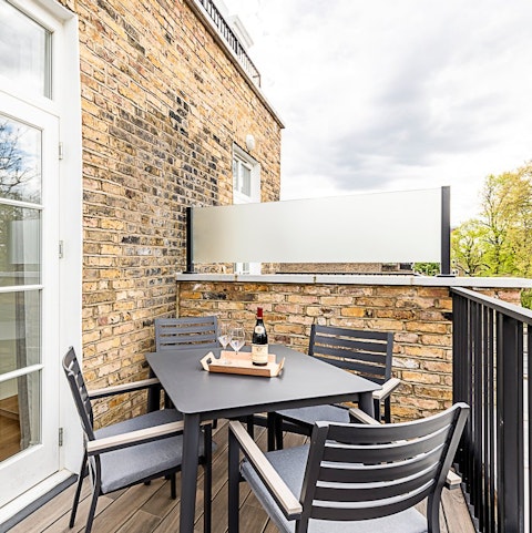 Open a bottle of red to enjoy alfresco on the balcony