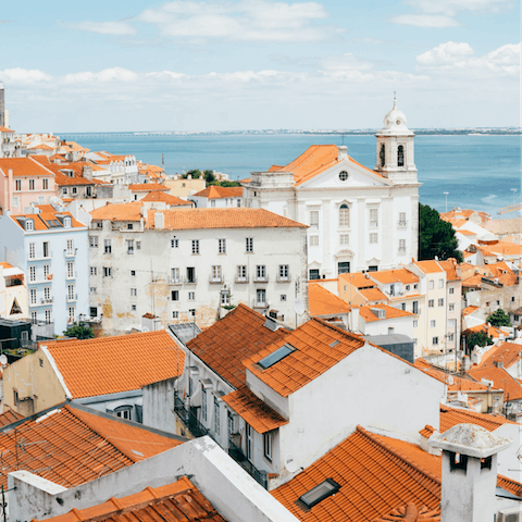 Stay in historic Lisbon, a five-minute walk from the banks of the Tagus