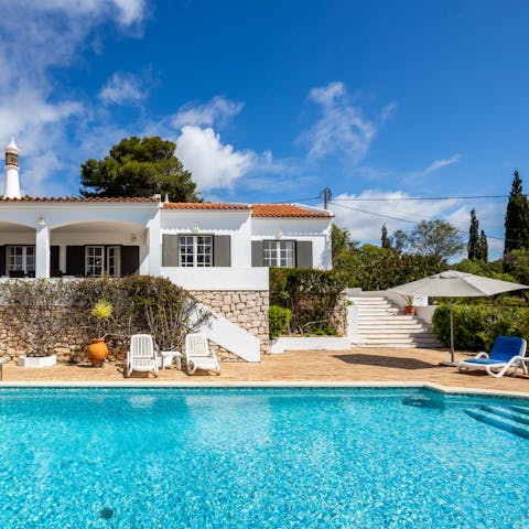 Factor daily swims in the private pool into your holiday routine