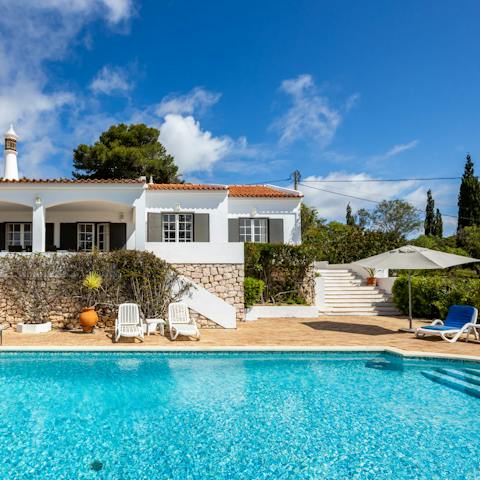 Factor daily swims in the private pool into your holiday routine