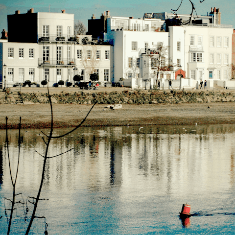 Wander towards the Thames and explore the refined neighbourhood of Chiswick