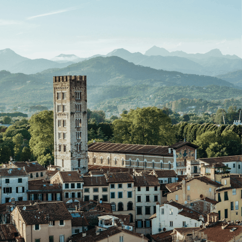Stay just 7km from the historic charm of Lucca, perfect for day trips