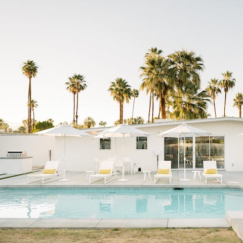 Take a refreshing dip in your private swimming pool