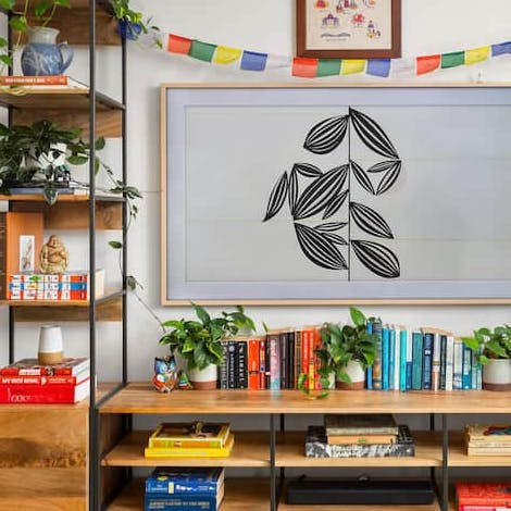 Choose a book from the home's collection for bedtime reading