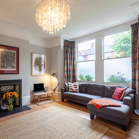 Make yourself right at home in the cosy lounge
