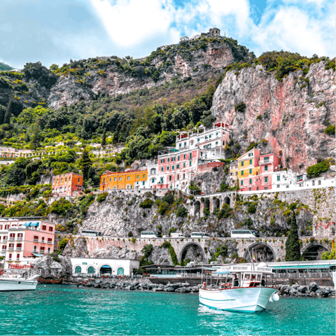 Walk to the local beach for a dip in the sea