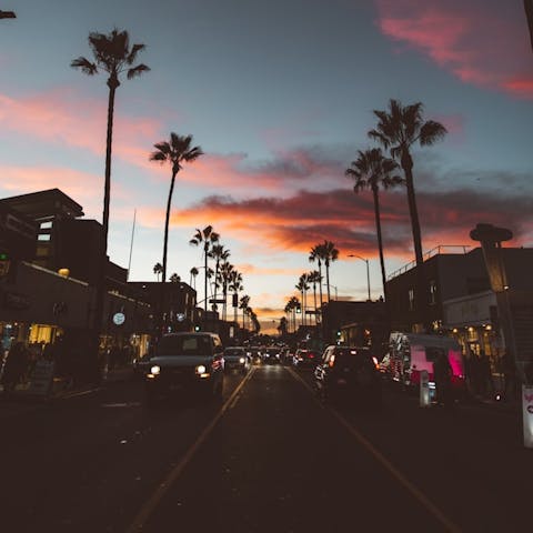 Head for the happening nightlife of Sunset Strip