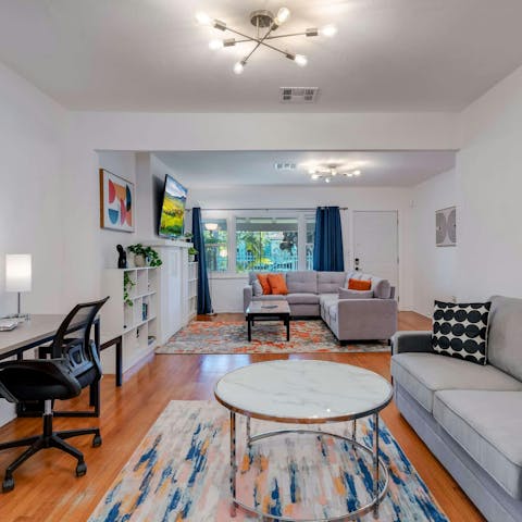 Relax in the stylish living space