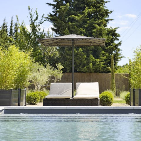 Lounge about by the pool all day