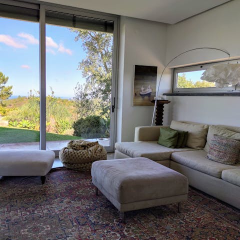 Find quiet in the many sitting rooms