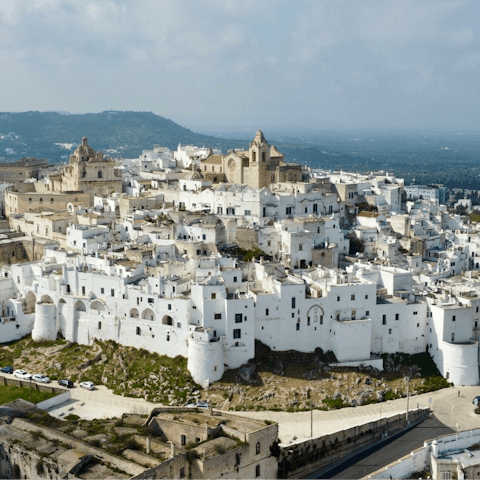 Take a day trip to pretty Ostuni – affectionately known as the White City