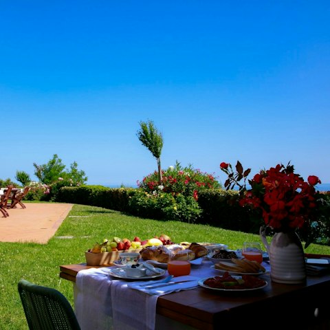Enjoy lazy breakfasts in the sun on the outdoor terrace