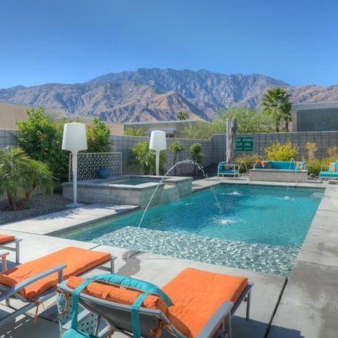 Soak up the sun and take in the mountain views